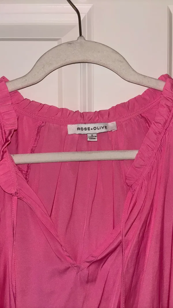 Rose + Olive summer blouse top - Image 3