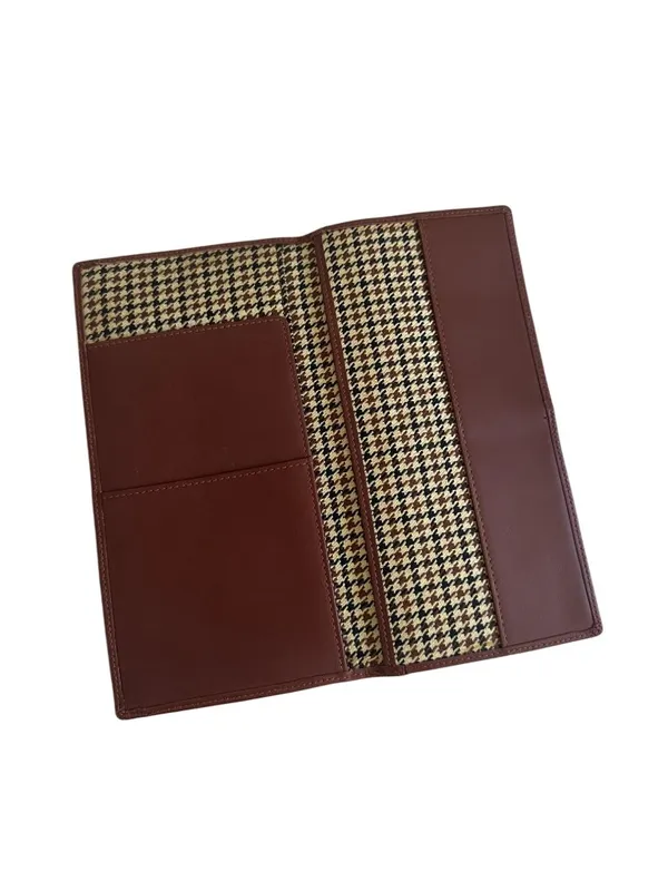 CUTTER & BUCK Tan Brown Leather Bound BB&T Lined Receipt Book - Image 3