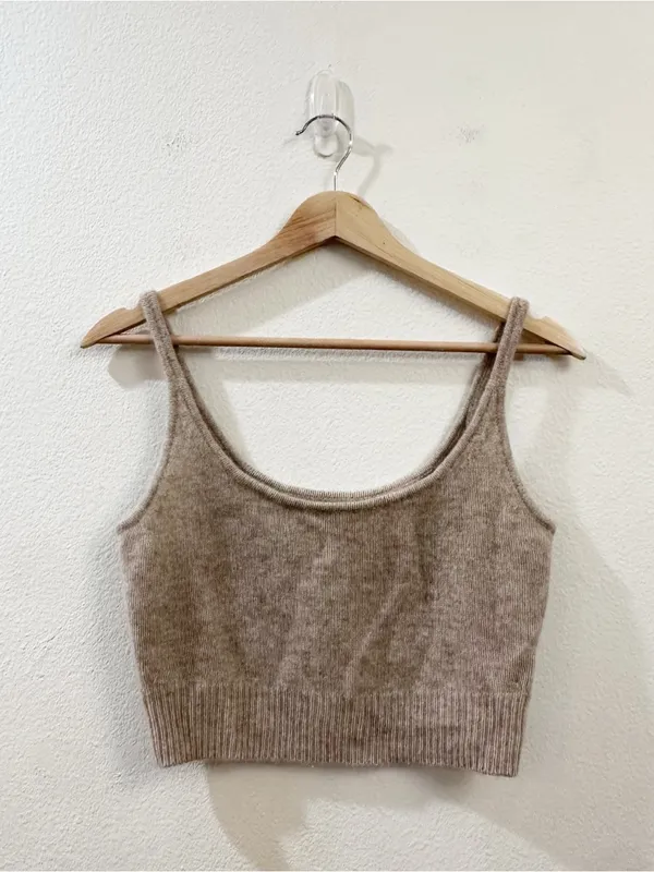 Reformation Women's Varenne Cashmere Scoop Neck Tank Top Size XS - Image 2