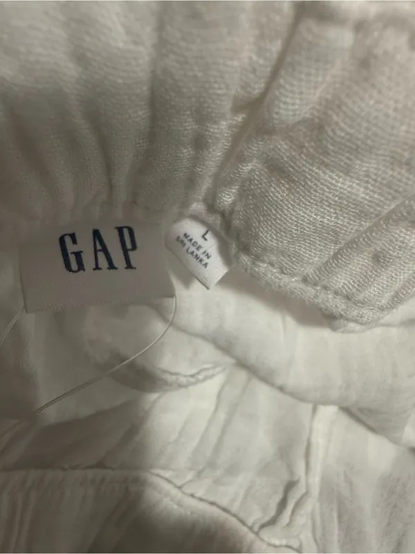 NWOT GAP White Elastic-Waist Casual Pants - Image 6