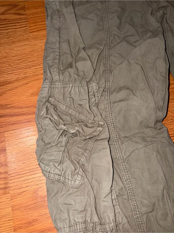 BDG Y2K Olive Utility Cargo Pants with Elastic Cuffs - Image 2