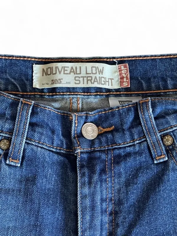 Levi's 505 Nouveau Low Straight Jeans Size 6M - Image 2