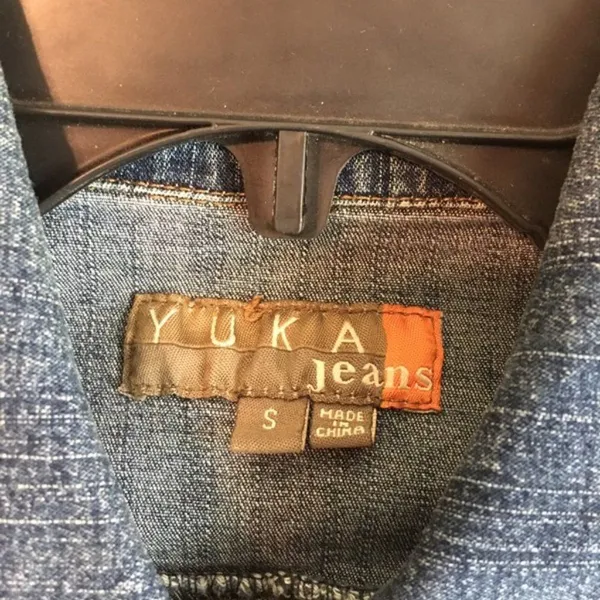Yuka Jeans small jean jacket‎ Blue - Image 5