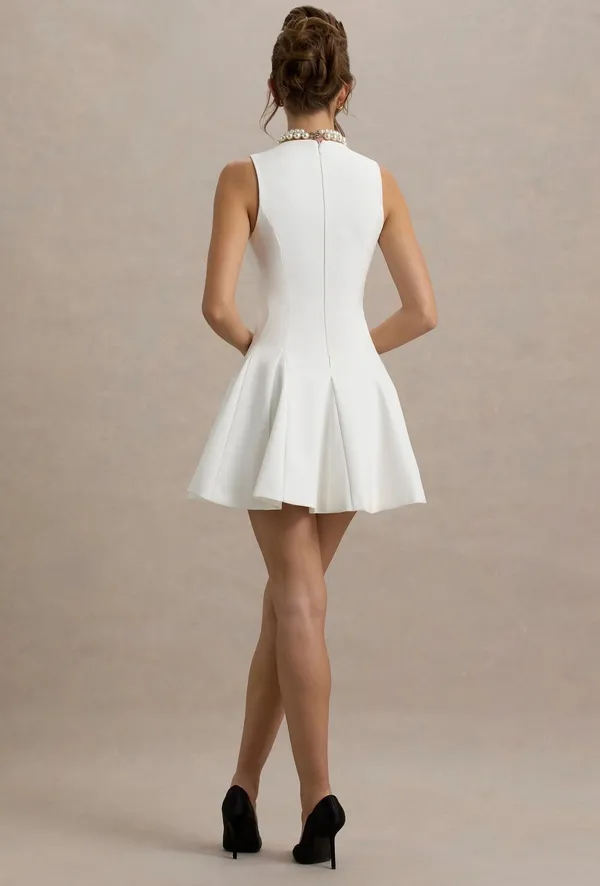 Club L London White Mini Dress - Image 2
