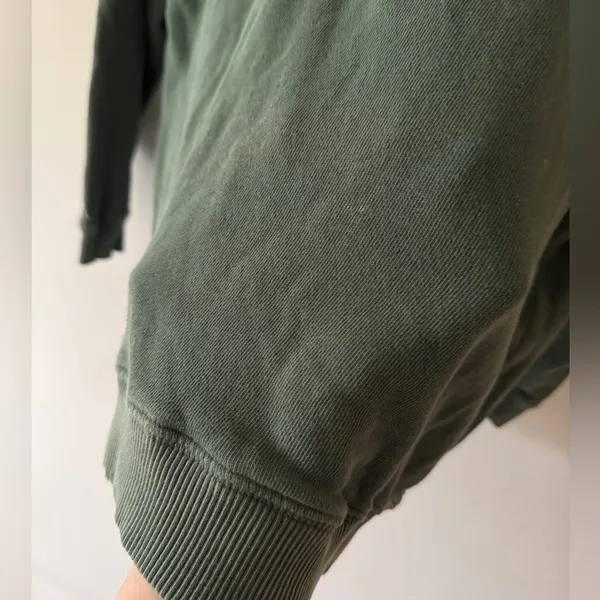 Aerie Offline‎ Oversized Pullover Sweater Washed Dark Green - Image 5