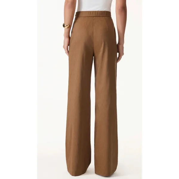 OGL Move Navy Blue High Rise Wide Leg Trousers Elastic Waist Pockets Size M New - Image 7