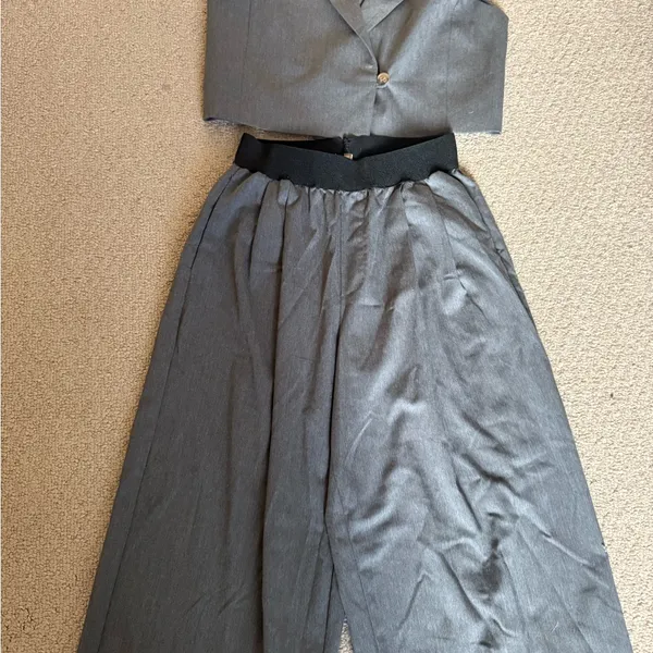 Stylish Two piece set Gray Size M - Image 5