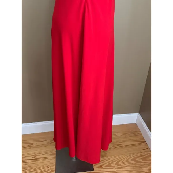 Jill Jill Stuart Red Dress Popover Halter Gown‎ 2 Minimalist Elegant Gala - Image 9