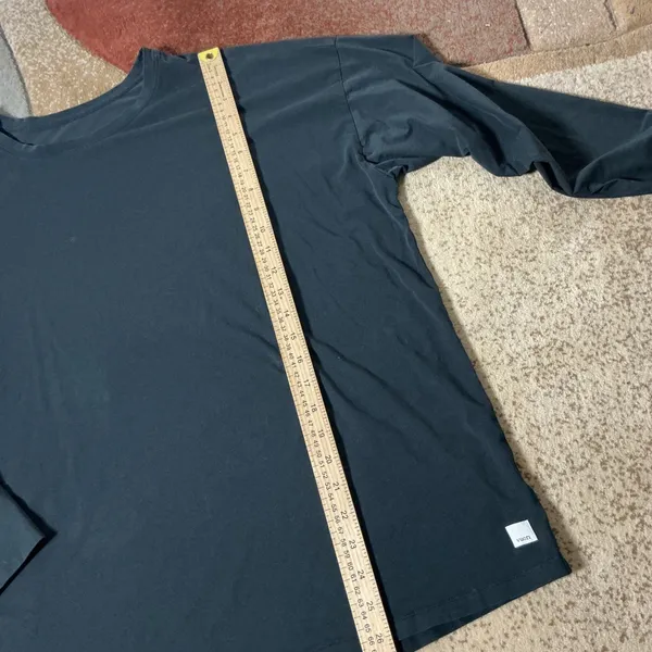 Vuori Activewear Relaxed Long Sleeve Top Womens XL Black Oversized VW1028 Crew - Image 2