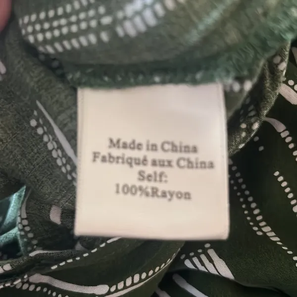 Anthropologie porridge 100% rayon green / white maxi dress size xsmall. - Image 7