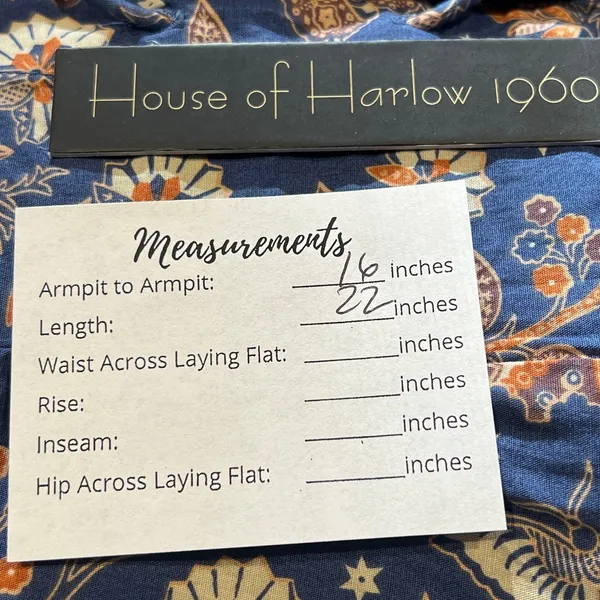 House of Harlow 1960 Peplum Top Women‎ S Blue Floral Lace-Up Boho Puff Sleeve - Image 5