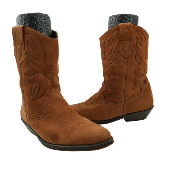 Nicole Boots Womens‎ 6 B Brown Leather Slouch Boots Made in Spain - Image 3