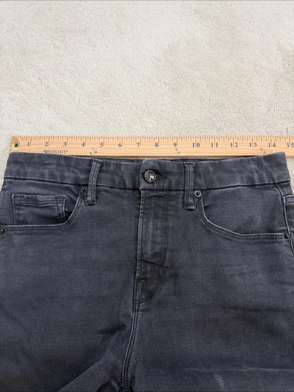 Good American Jeans Skinny Ankle Black Stretch Denim Low Rise Pants 8/29 - Image 8