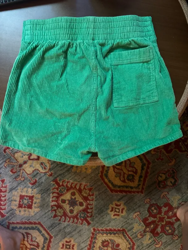 Hammies Corduroy Shorts Green Size 26 - Image 2