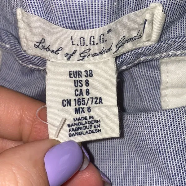 H&M ✨ High Waisted Pinstripe Chinos✨ - Image 6