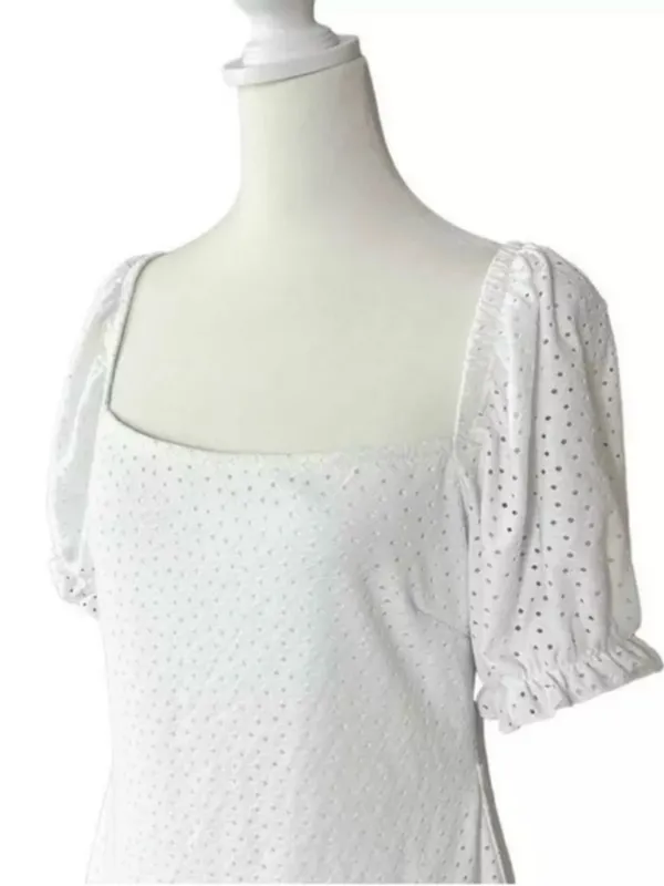 Speechless Eyelet Open Back Boho Prairie Core Mini Dress Sz Large Juniors - Image 7