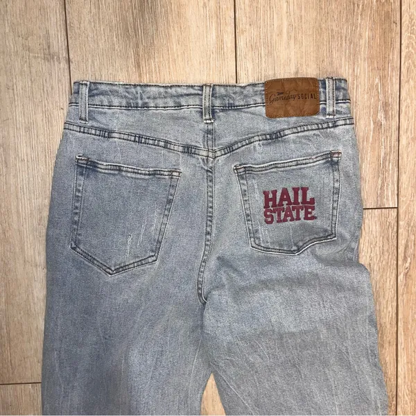 GAMEDAY SOCIAL Legacy Collection Mississippi State MSU Jeans Bulldog Paws 31 - Image 10