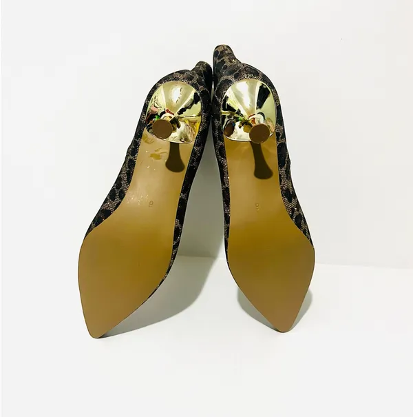 Betsey Johnson Leopard Print Pointed Toe Ankle Boots  - Image 6
