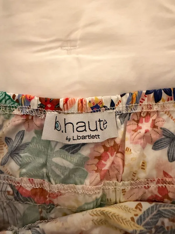 Haute Hippie B.Hauté by L. Bartlett Floral Ruffle Sleeve mini Dress - Image 3