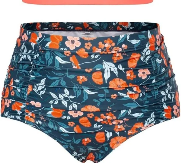 Hanna Nikole NWT Plus Size Front Strappy Two Piece Plus Size Bikini Swimsuit - Image 4