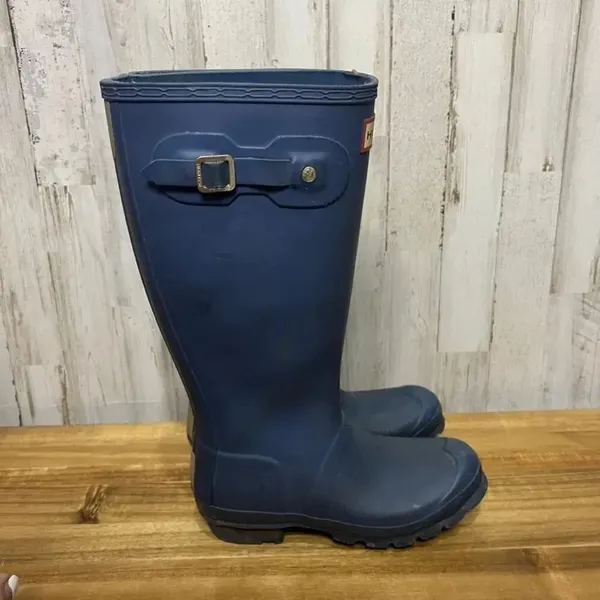 Hunter‎ Women's Original Tall Rain Boots Navy Blue Size 5 - Image 6