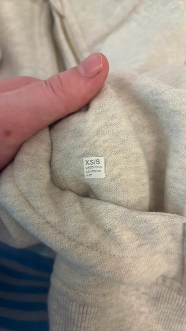 Gray Lululemon scuba with gold - Image 3
