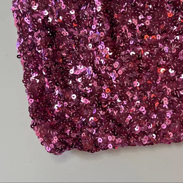 Free People Fuchsia Sequin Strapless Tube Top - Image 10