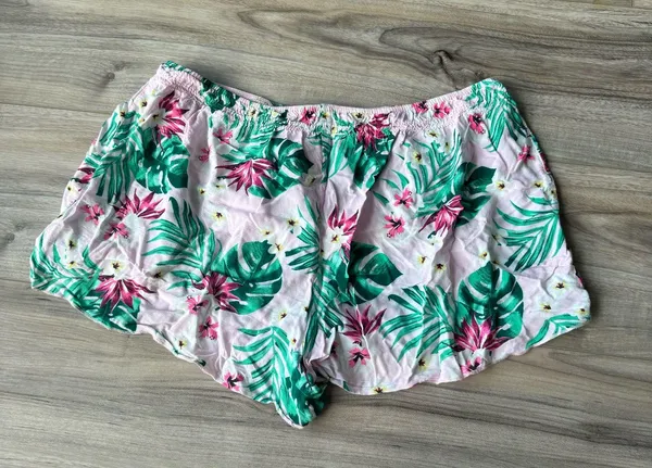 Jenni Pink and Green Sleep Shorts - Image 2