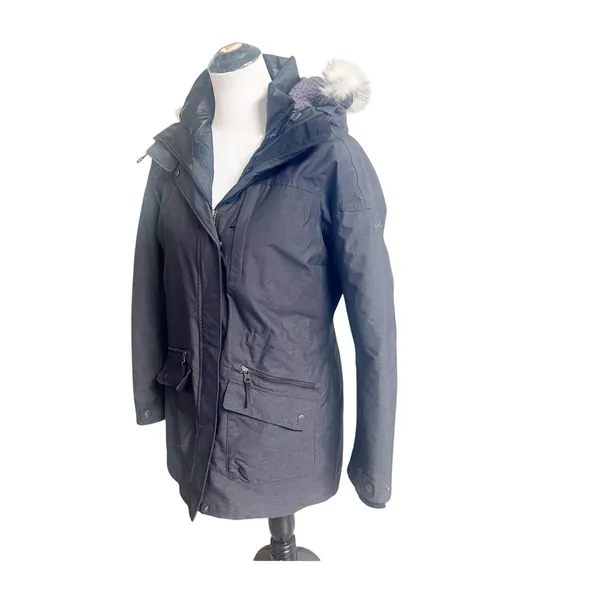 Columbia Carson Pass Interchange Jacket Women's Medium Charcoal Lined Sporty - Image 2