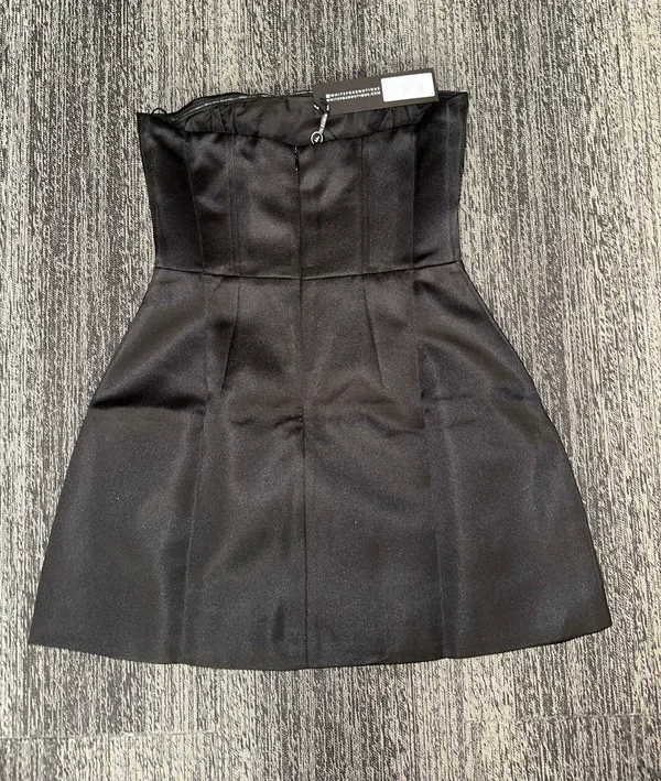 White Fox Black Dress - Image 3
