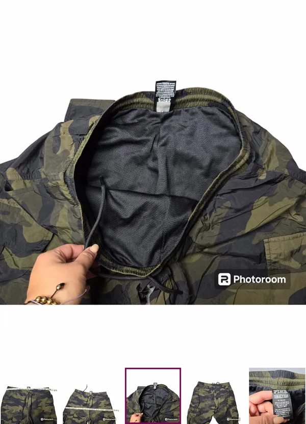 Pink by Victoria's Secret Camo Green Cargo Jogger Pants - Image 7