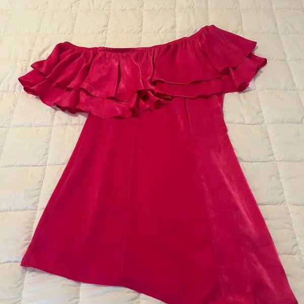 Show Me Your MuMu Women's size Small Brooke Mini Dress Hot pink‎ One Shoulder - Image 7