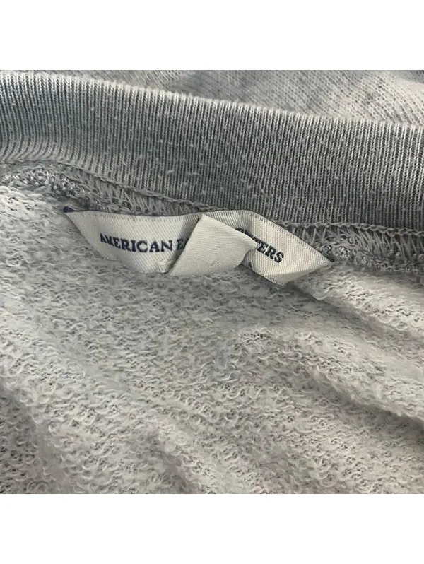American Eagle Squad Gray Lightweight Cropped Sweatshirt Small S - Image 3