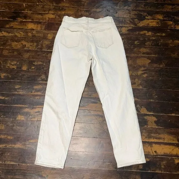 Loft high waist boyfriend relaxed 29/8 cream jeans - Image 3
