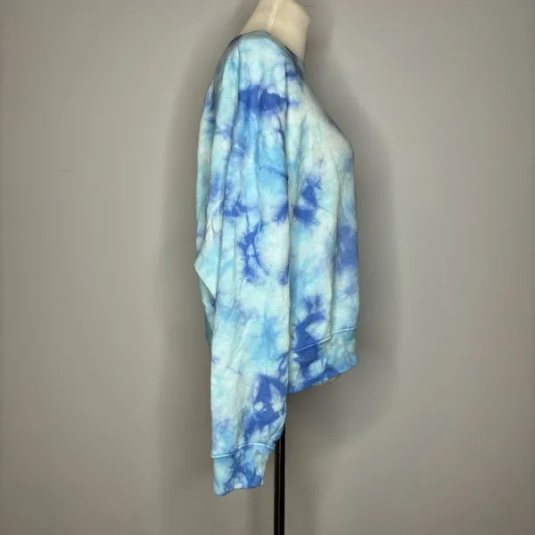 PINK - Victoria's Secret Blue Tie Dye Crewneck - Image 5