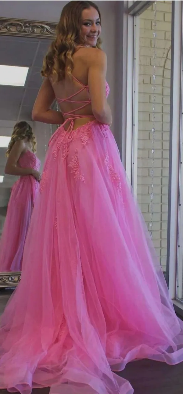 La Femme Pink Prom Dress - Image 2
