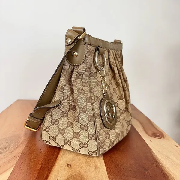 Pre-Owned Gucci GG Canvas Sukey Shoulder Bag‎ 296884 - Image 3