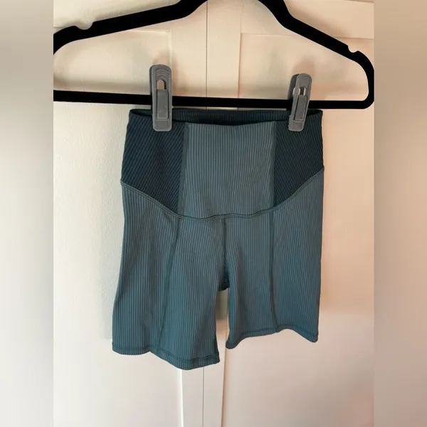 For Love And Lemons Revolve‎ Women’s Ribbed Dani Green Bike Shorts Size XS - Image 5