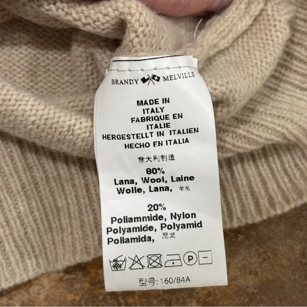 Brandy Melville Tan Wool Sweater - Image 7