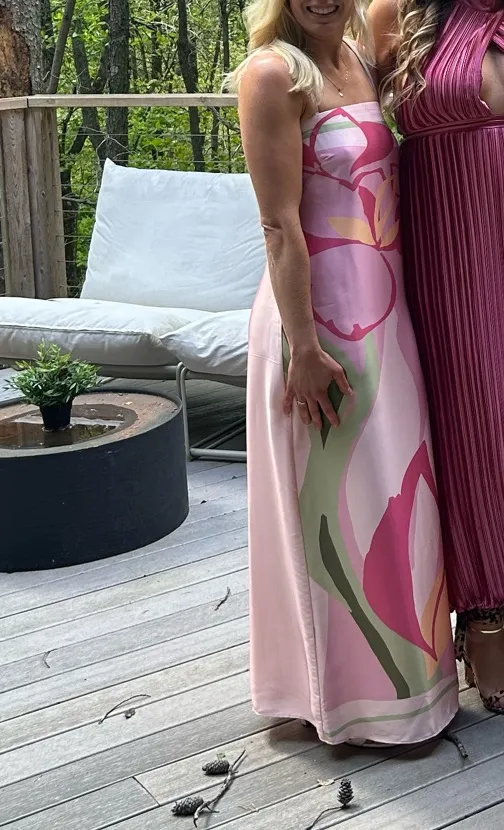 Abercrombie Floral Silk Dress Maxi - Image 2