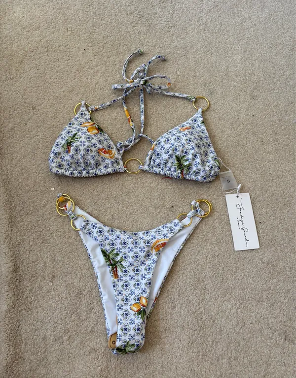 Sunday Brunch Bikini Set Blue - Image 3