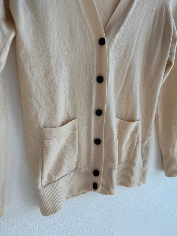 Yellow J. Crew Cardigan - Image 3
