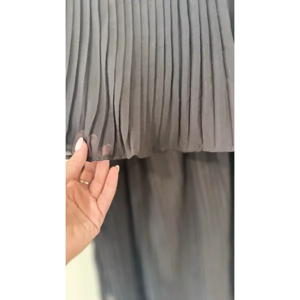 Zara Spaghetti Strap Pleated Mini Dress Size Small 3023 - Image 5