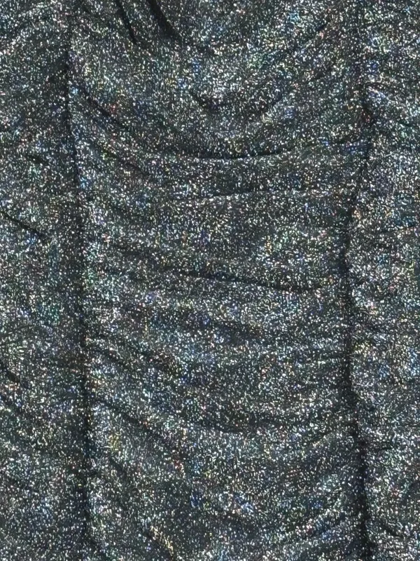 Hello Molly Atomic Black Glitter Ruched Mini Bodycon Dress Women’s Small - Image 5