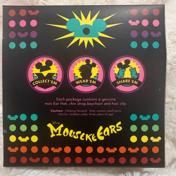 Disney MousekeEars Mini Mickey Ear Hat Collectibe Headpiece Hair Clip Magenta - Image 2