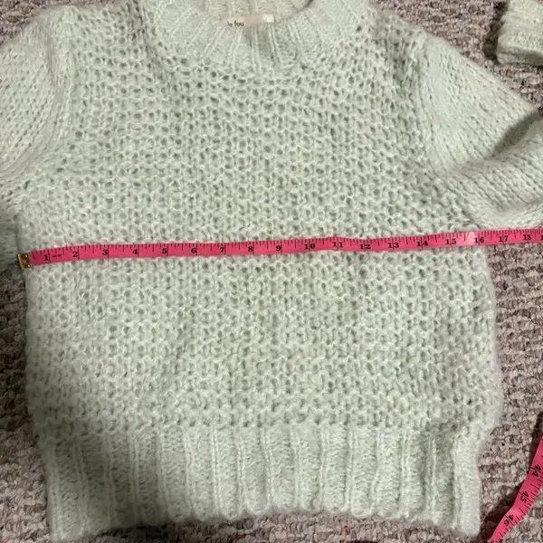 Aritzia Wilfred Le Fou Shimmy Sweater Ginger Mint Alpaca Wool Blend- Size Small - Image 9