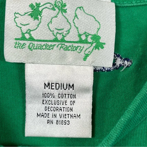 VTG Quacker Factory Green Cardigan with Whale Embroidery SZ:M - Image 7