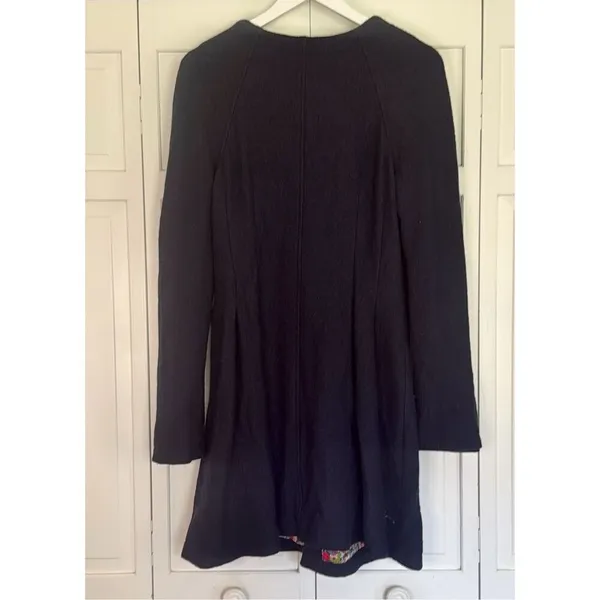 Free People Sargent Military style wool navy peacoat M - Image 10