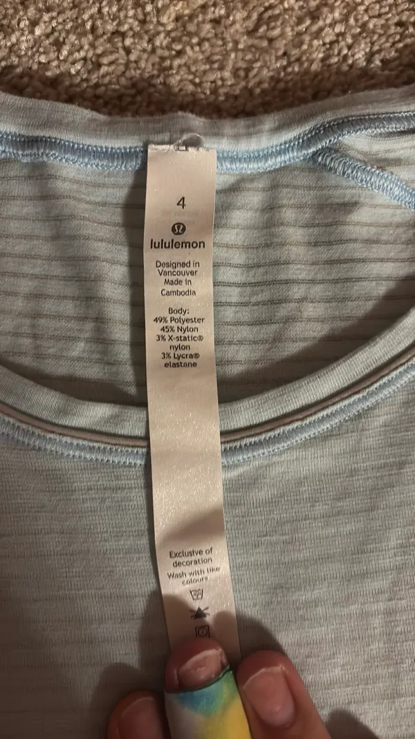 Blue Lululemon Shirt 4 - Image 2
