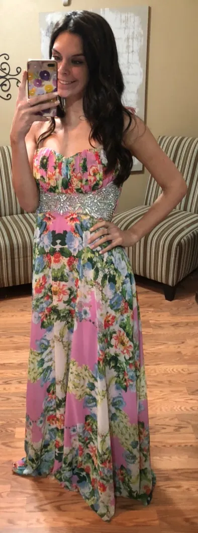 City Triangles Prom Floral Dress - Image 2